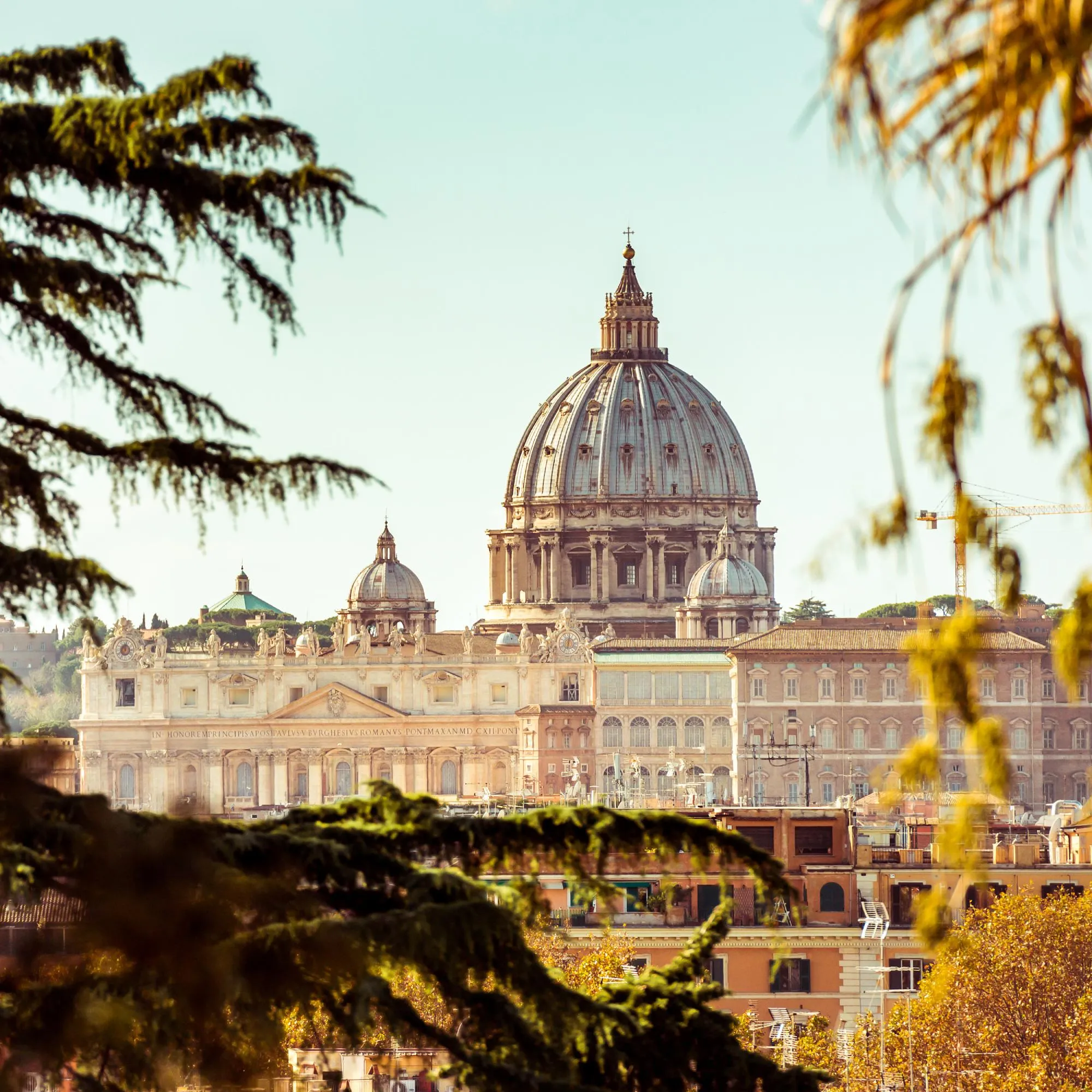 Cupola-San-Pietro-Focus-tramonto-quadrata